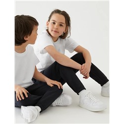 2pk Unisex Pure Cotton School T-Shirts (2-16 Yrs)