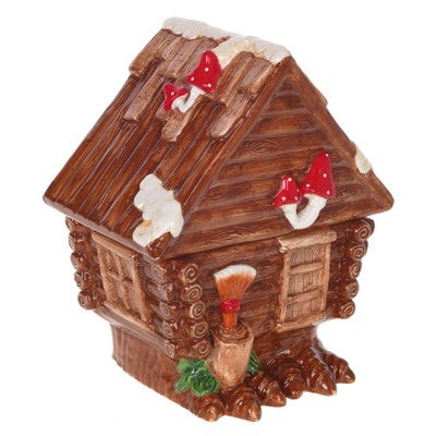 GAEM Конфетница "Избушка",, 1600 мл, L22 W17 H26 см