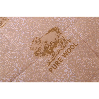 Подушка "Овечья шерсть" тик на молнии лебпух+овеч,стег,лента,сумка(Н)