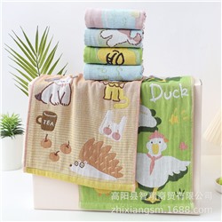 Gauze cotton cartoon children's sweat towel, wholesale