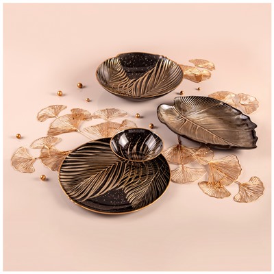 БЛЮДО "BOHEMIA" BLACK 33СМ МАЛ.УП.=6ШТ.