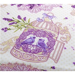 Скатерть рогожка / Лаванда 1