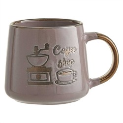 Кружка 360 мл Ф11-027L "Coffee House", кофейный (min12)