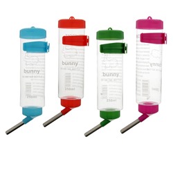 Поилка для грызунов 250 мл, 16.5×5 см, микс цветов