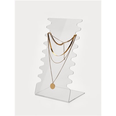 Подставка под колье, оргстекло 3 мм, 15×10×28 см, прозрачный