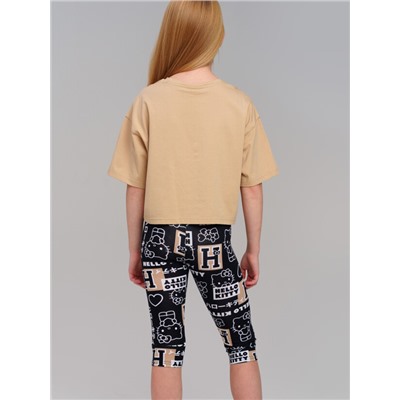 Легинсы укороченные для девочки, 2 пары в комплекте