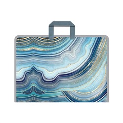 Папка А3 на молнии пластик с ручками ErichKrause® Marble Kyanite 52854/4/Россия Подробнее