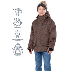 Куртка утепленная для мальчика NIKASTYLE 4м3524 орех Nikastyle