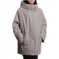 F-804 GRAY BEIGE Куртка демисезонная женская (100 гр. холлофайбер)