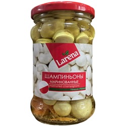 Шампиньоны маринованные Larena 265(160г)г ст/б 1/10