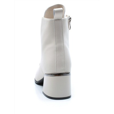01-PCG270-2 LT.BEIGE Ботинки демисезонные женские (натуральная кожа, байка)
