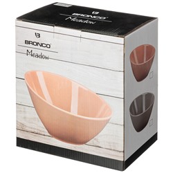 САЛАТНИК BRONCO "MEADOW" 23,5*18,5*12,5 СМ 1500 МЛ ПУДРОВЫЙ  (КОР=8ШТ.)