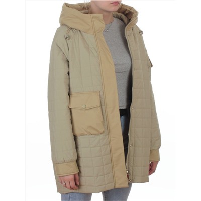 9608 LT. GREEN (OLIVE) Куртка стеганная демисезонная женская (100 гр. синтепон)