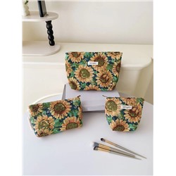 Retro capacious cosmetic bag to go out, handheld organizer bag, travel bag, high quality small clutch bag, for import