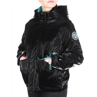 D003 BLACK Куртка демисезонная женская (100 гр. синтепон)
