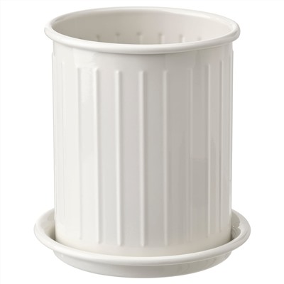 VÄLVÅRDAD, Besteckständer, beige/verzinkt,, 13 cm