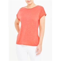 Lace Shoulder T-Shirt