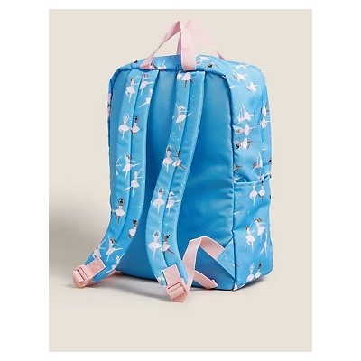 Kids' Ballet Print Water Repellent School Backpack