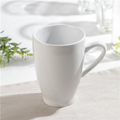 Кружка Доляна Coffee break, 300 мл, керамика, белая