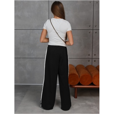 Брюки "Ажур" Черный Девочка