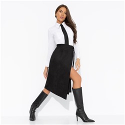 Юбка из мягкой замши, Дерзкие фантазии (чёрная)