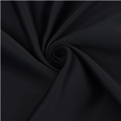 Штора портьерная Этель 130*300 см, цв.черный, блэкаут, пл. 240 г/м2