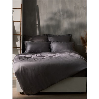 Простыня на резинке SL Home Tencel 200*200+30 см , цв. серый