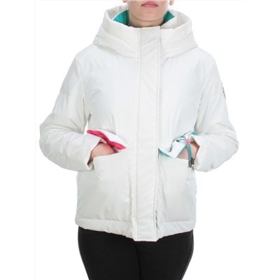 D003 WHITE Куртка демисезонная женская (100 гр. синтепон)