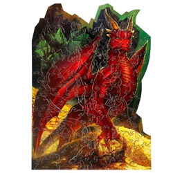 Пазл фигурный Puzzle «Дракон», 106 деталей