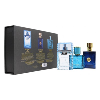 Подарочный набор Versace Gold For Men 3x30 ml