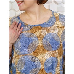 Блузка Алушта коричневый ИвК