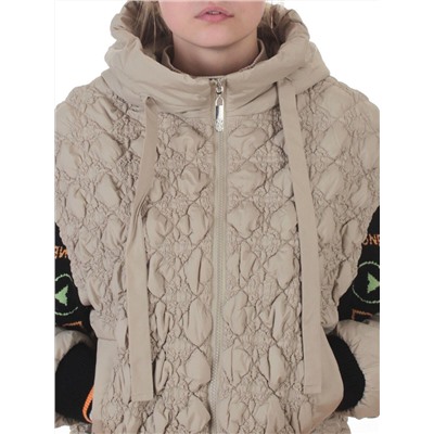 705 BEIGE Куртка демисезонная женская (100 гр. синтепон)