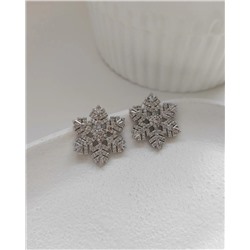 Серьги Снежинки