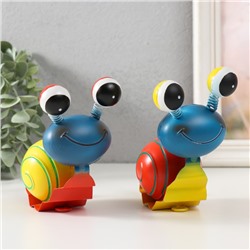 Фигурка металл «Улыбчивая улитка», 15×6.5×12 см, МИКС