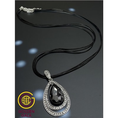 Кулон на кожаном шнурке "Женская грация" Арт КШ2130/09