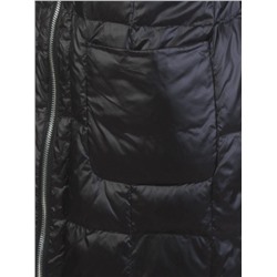 8808 BLACK Пальто женское демисезонное (100 гр. синтепон)