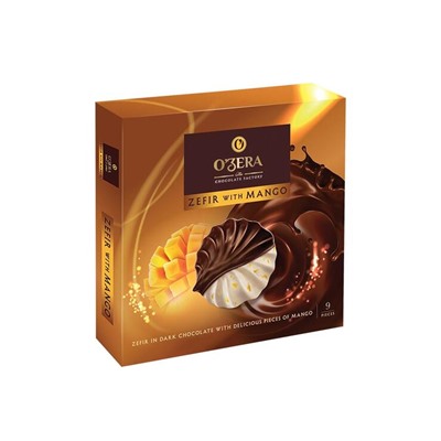 «O'Zera», зефир в шоколаде с манго, 270 г