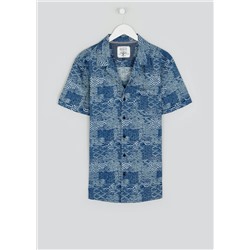 Morley Short Sleeve Fan Print Shirt