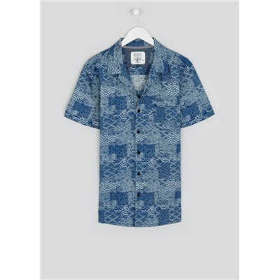 Morley Short Sleeve Fan Print Shirt