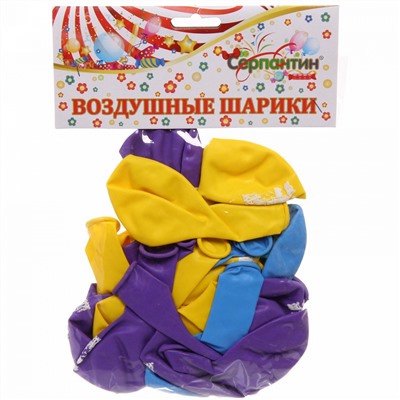 Воздушные шары  50 шт, 10"/25см "Пиратский корабль", (микс)