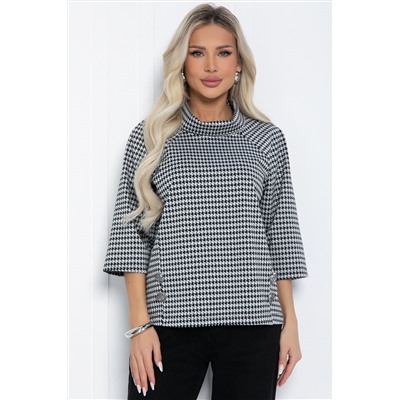 Джемпер Эдельвейс (черно-белая) Б12403-18