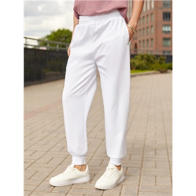 Брюки из тонкого футера с эластаном