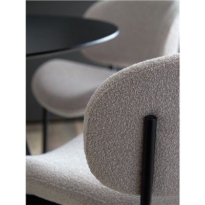 Стул Embrace, букле, серо-бежевый