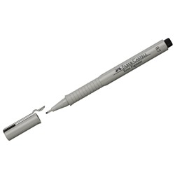 Ручка капиллярная Faber-Castell "Ecco Pigment" черная, 0,7мм