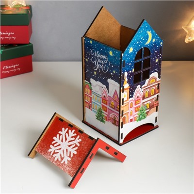 Чайный домик «С Новым годом», 20×10.5×9.5 см