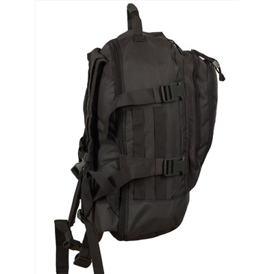 Тактический трехдневный рюкзак Expandable Backpack (40-60 литров, темно-серый) - Специальные плотные и мягкие вставки на спине позволяют с комфортом использовать рюкзак при максимальной загрузке. Имеется удобная ручка для переноски №204