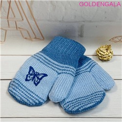 Детские варежки теплые с начесом длина 13 см Арт 1