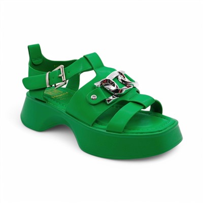 Босоножки А12-5 зеленые