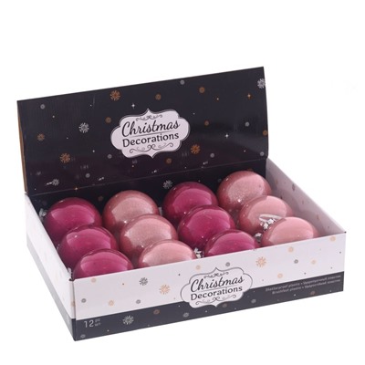GAEM Набор из 12шт Украшение новогоднее "Шар", D10 см, L44 W33 H11 см