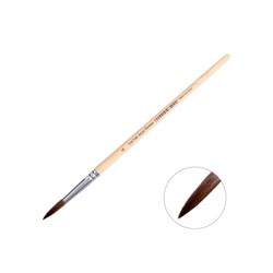 Кисть белка круглая № 8, ручка дерево